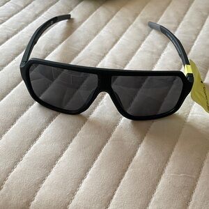 all in motion Black Sunglasses with Yellow Tag